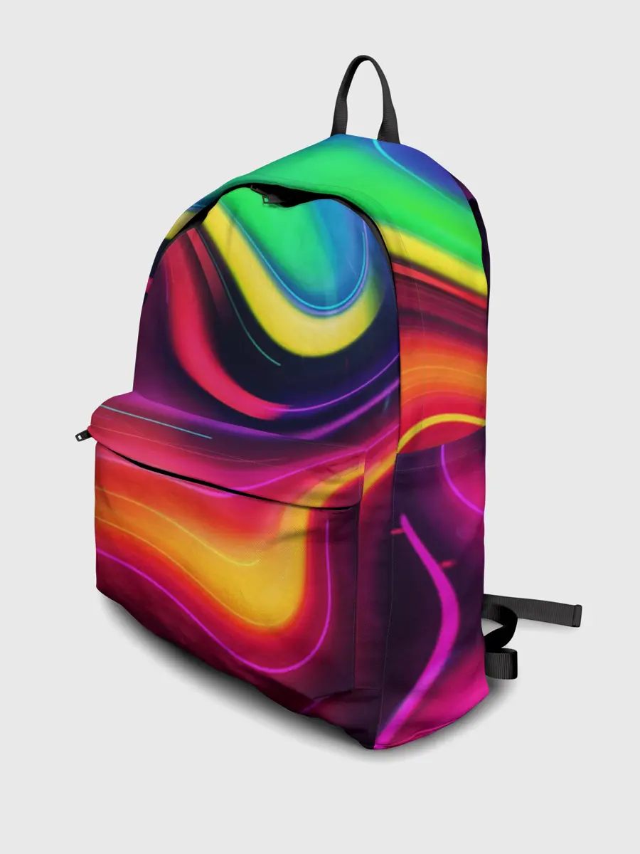 Рюкзак джинсовый / Неоновые пятна