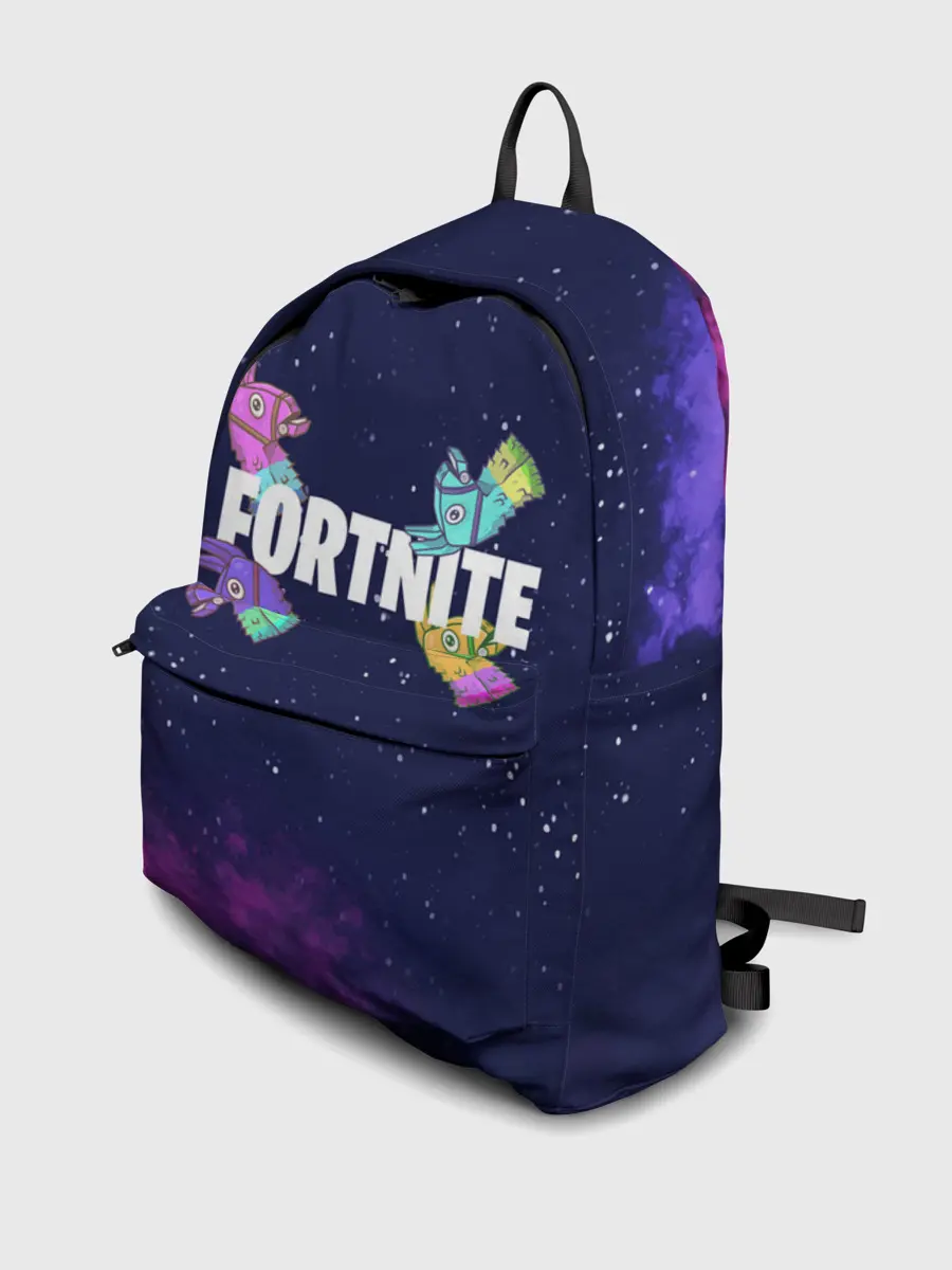 Рюкзак джинсовый / Ламы фортнайт в космосе