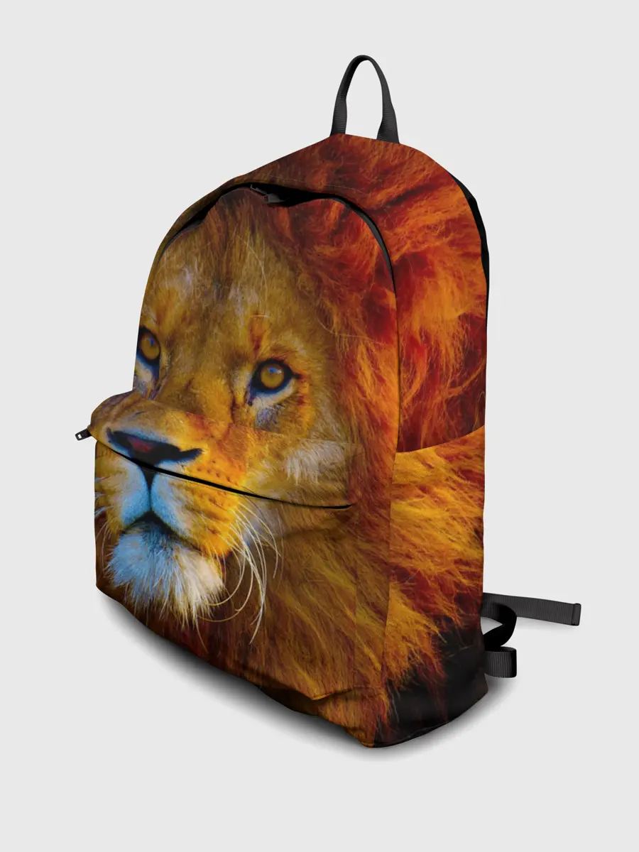 Рюкзак джинсовый / Лев 3D