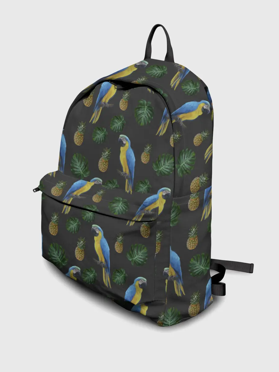 Рюкзак джинсовый / Попугай Ара