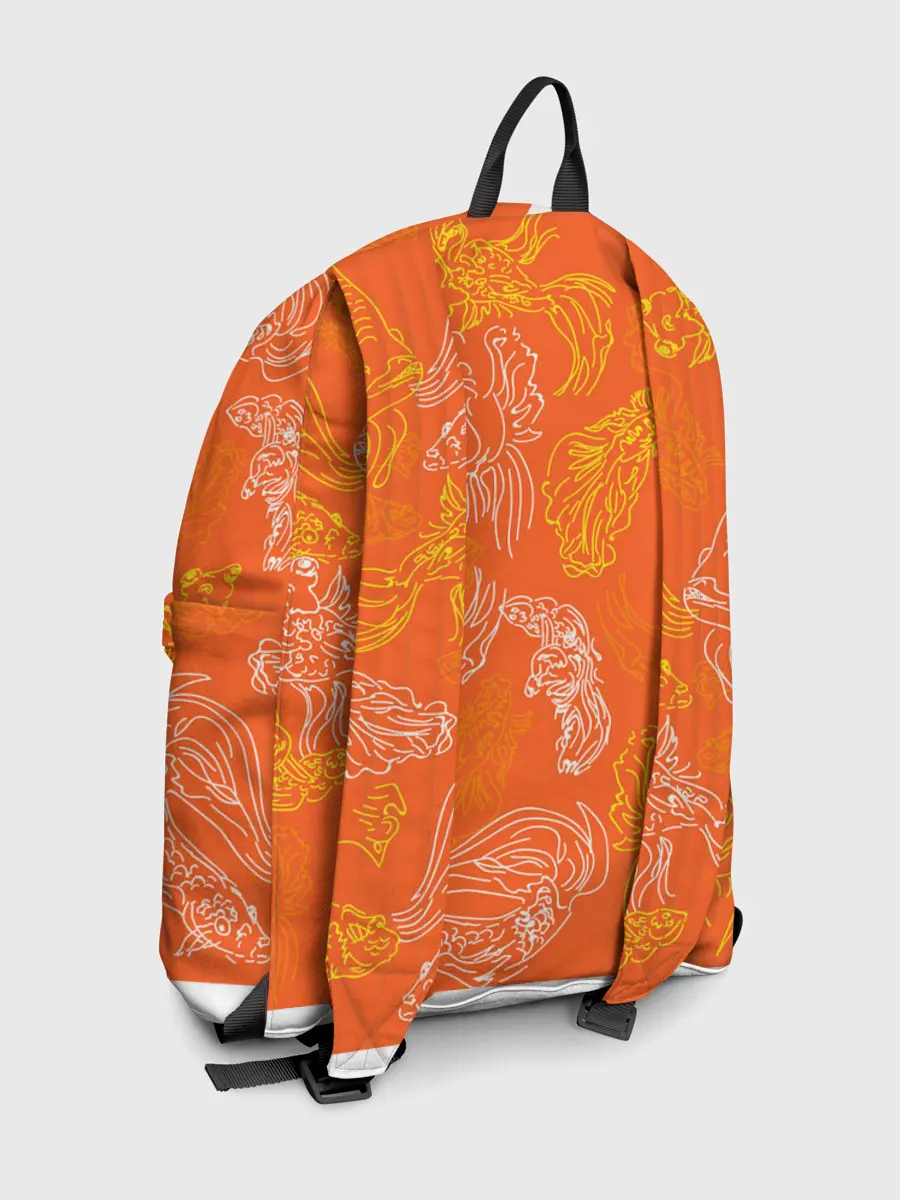 Рюкзак джинсовый / Нарисованные рыбки