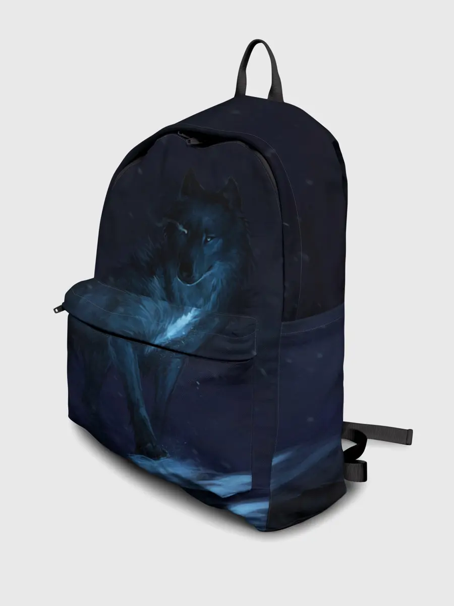 Рюкзак джинсовый / Зимний волк