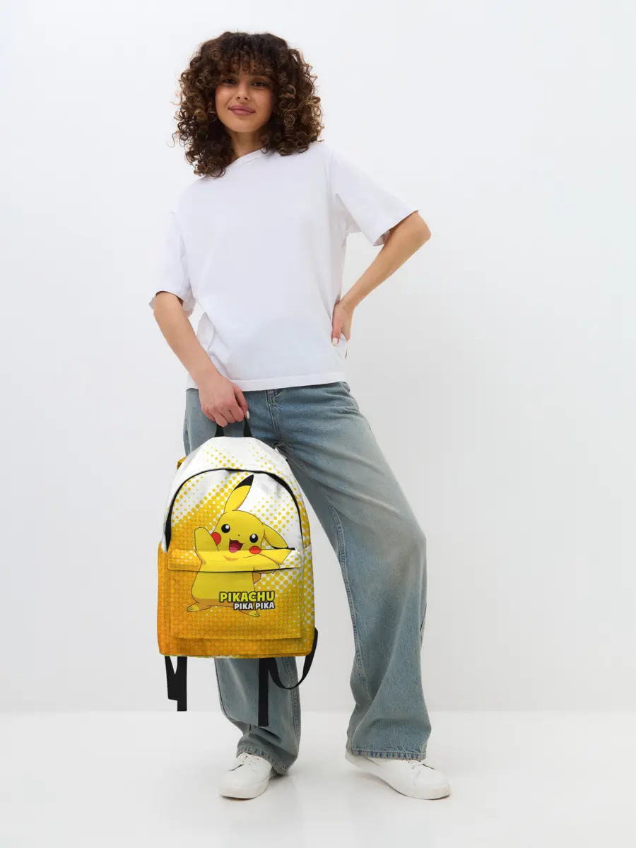 Рюкзак джинсовый / Pikachu Pika Pika