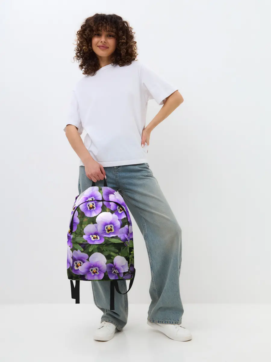 Рюкзак джинсовый / Анютины глазки