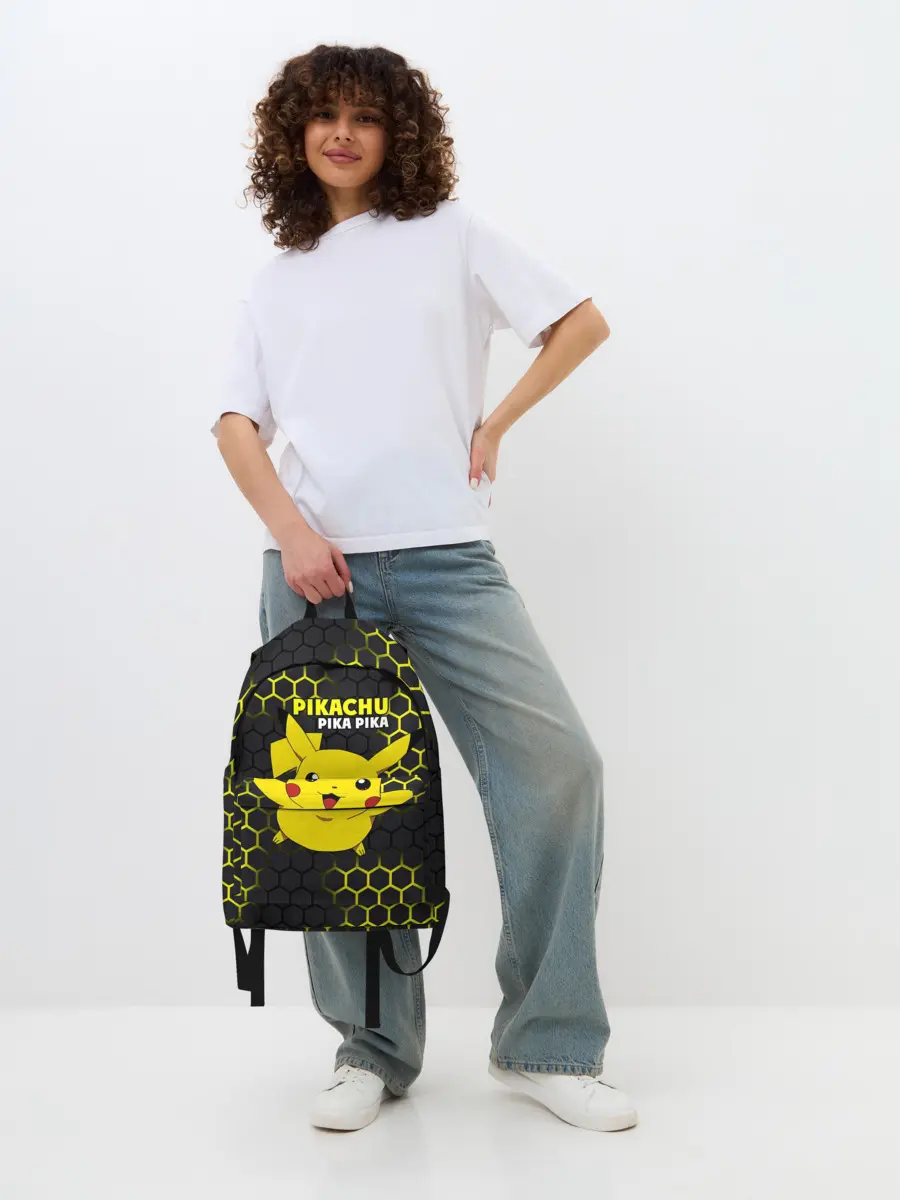 Рюкзак джинсовый / Pikachu Pika Pika