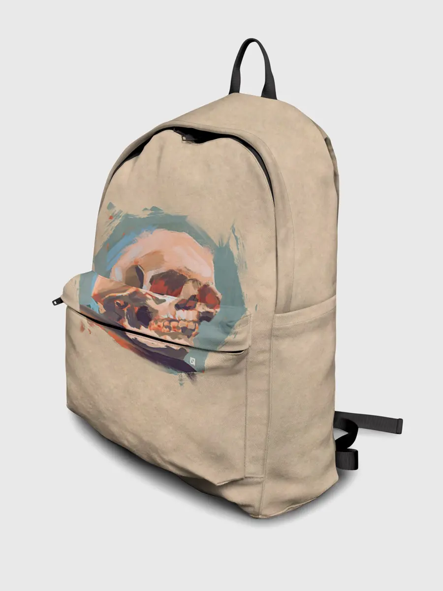 Рюкзак джинсовый / Череп