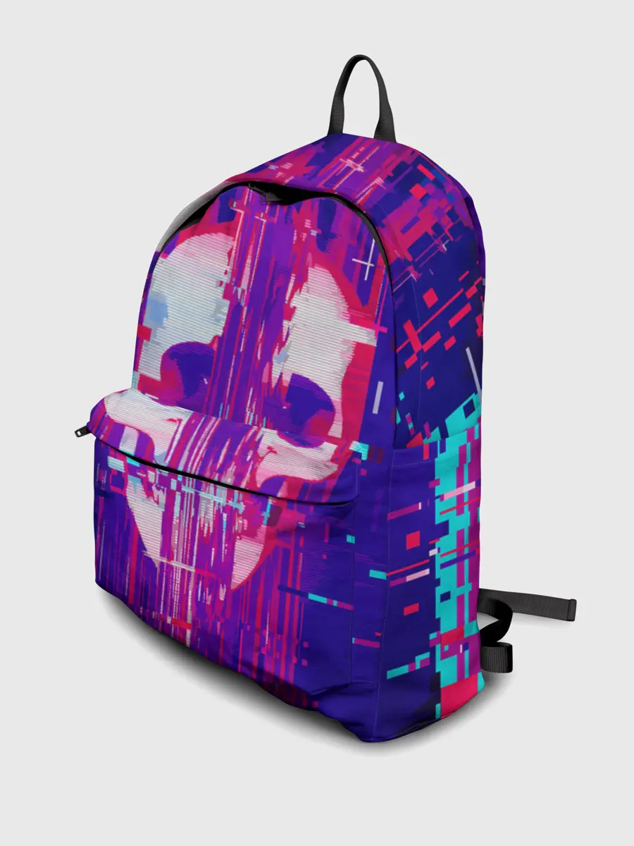 Рюкзак джинсовый / Skull glitch