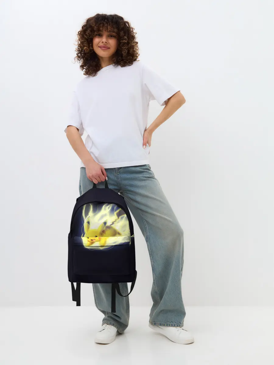 Рюкзак джинсовый / Pikachu Pika Pika