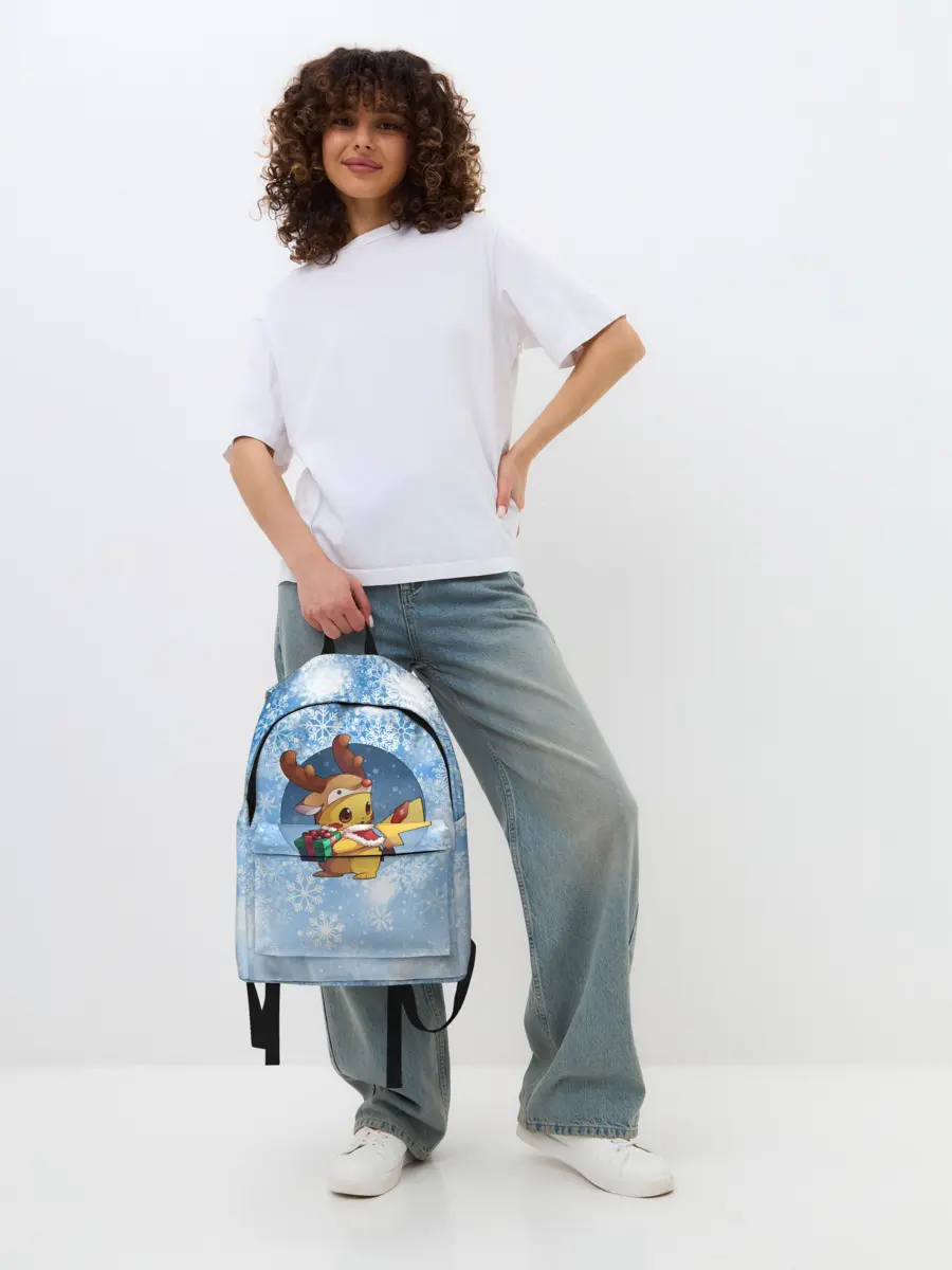 Рюкзак джинсовый / Pikachu Pika Pika