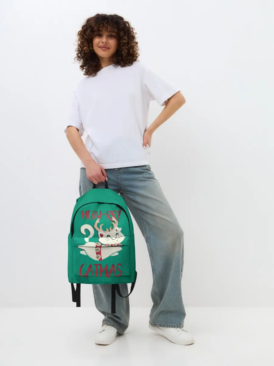 Рюкзак джинсовый / Meow-rry Catmas