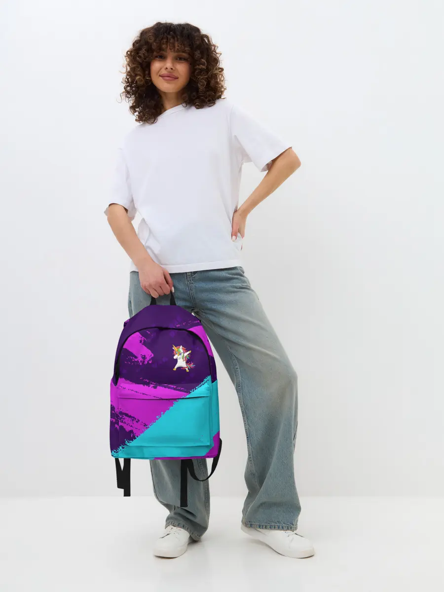 Рюкзак джинсовый / ЕДИНОРОГ DAB