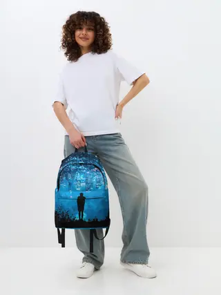 Рюкзак джинсовый / Перевернутый Мир