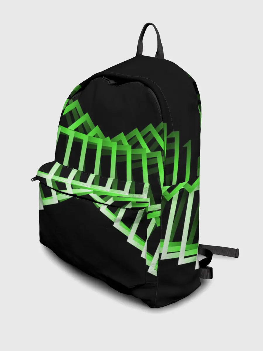 Рюкзак джинсовый / Неоновые квадраты