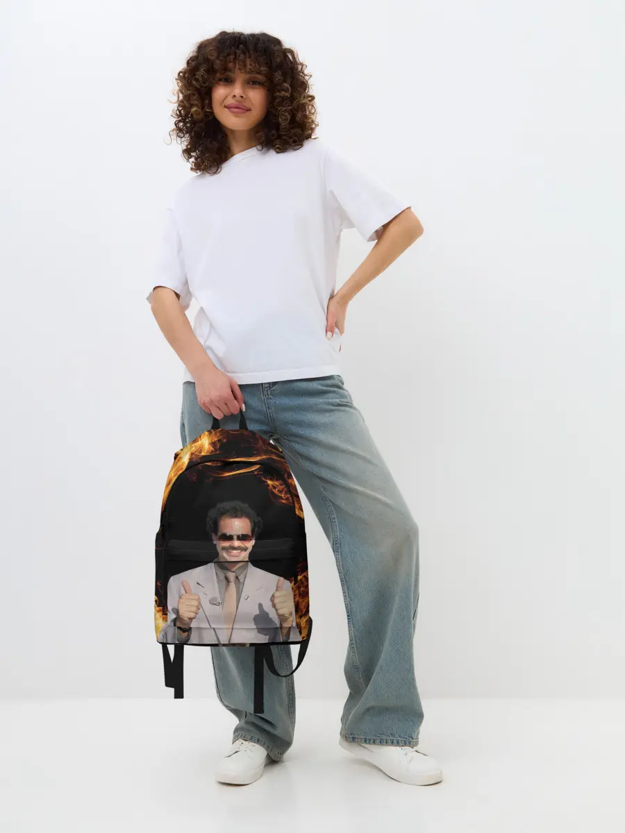 Рюкзак джинсовый / Борат одобряет