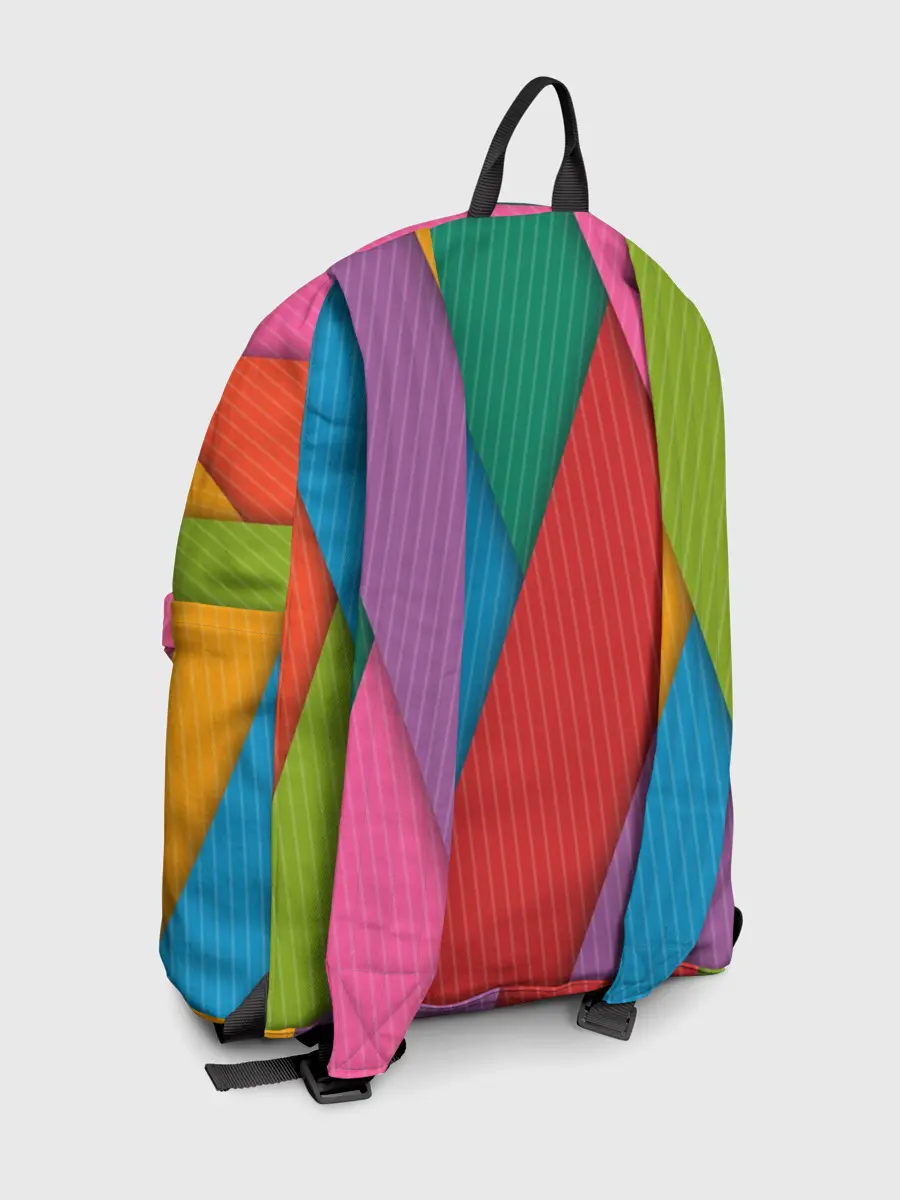 Рюкзак джинсовый / Разноцветный узор