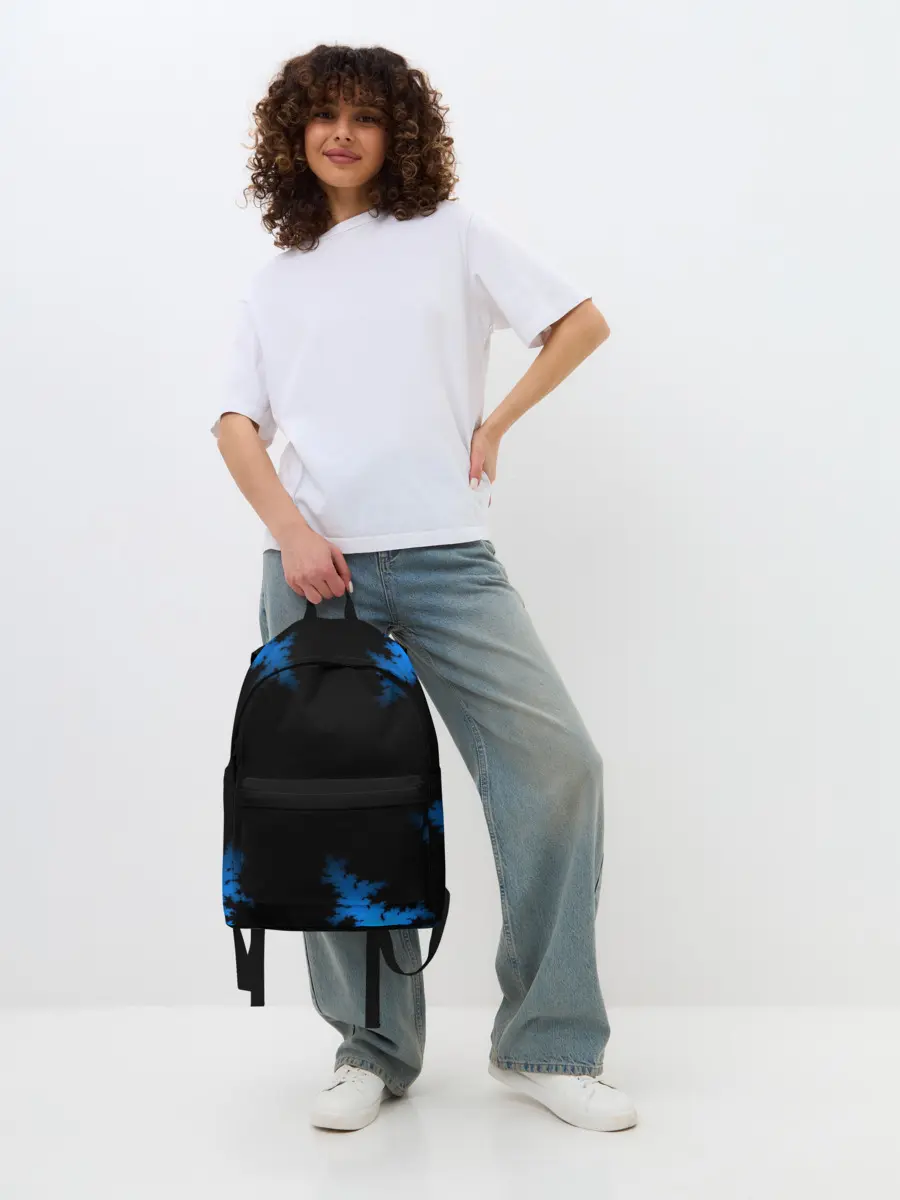 Рюкзак джинсовый / Морозный узор