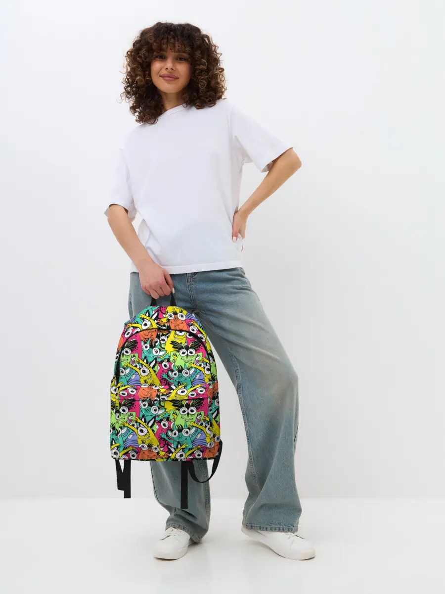 Рюкзак джинсовый / Весёлые монстры