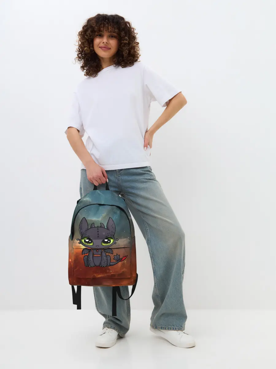 Рюкзак джинсовый / ночная фурия