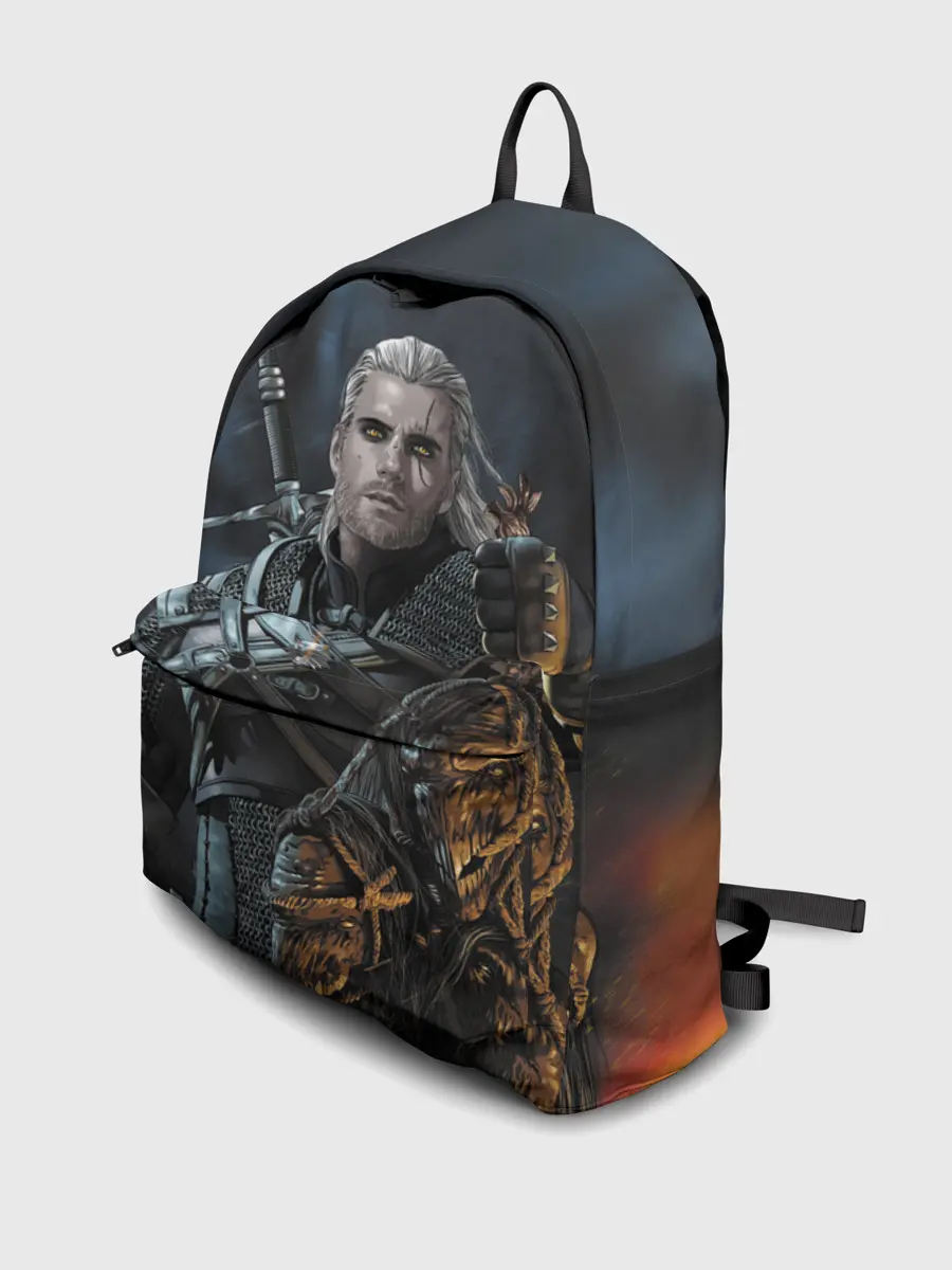 Рюкзак джинсовый / Геральт Ведьмак