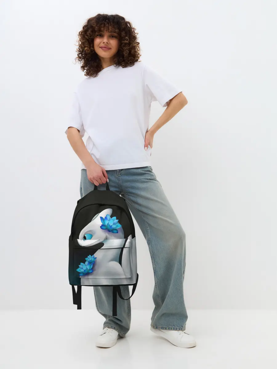 Рюкзак джинсовый / Как приручить дракона