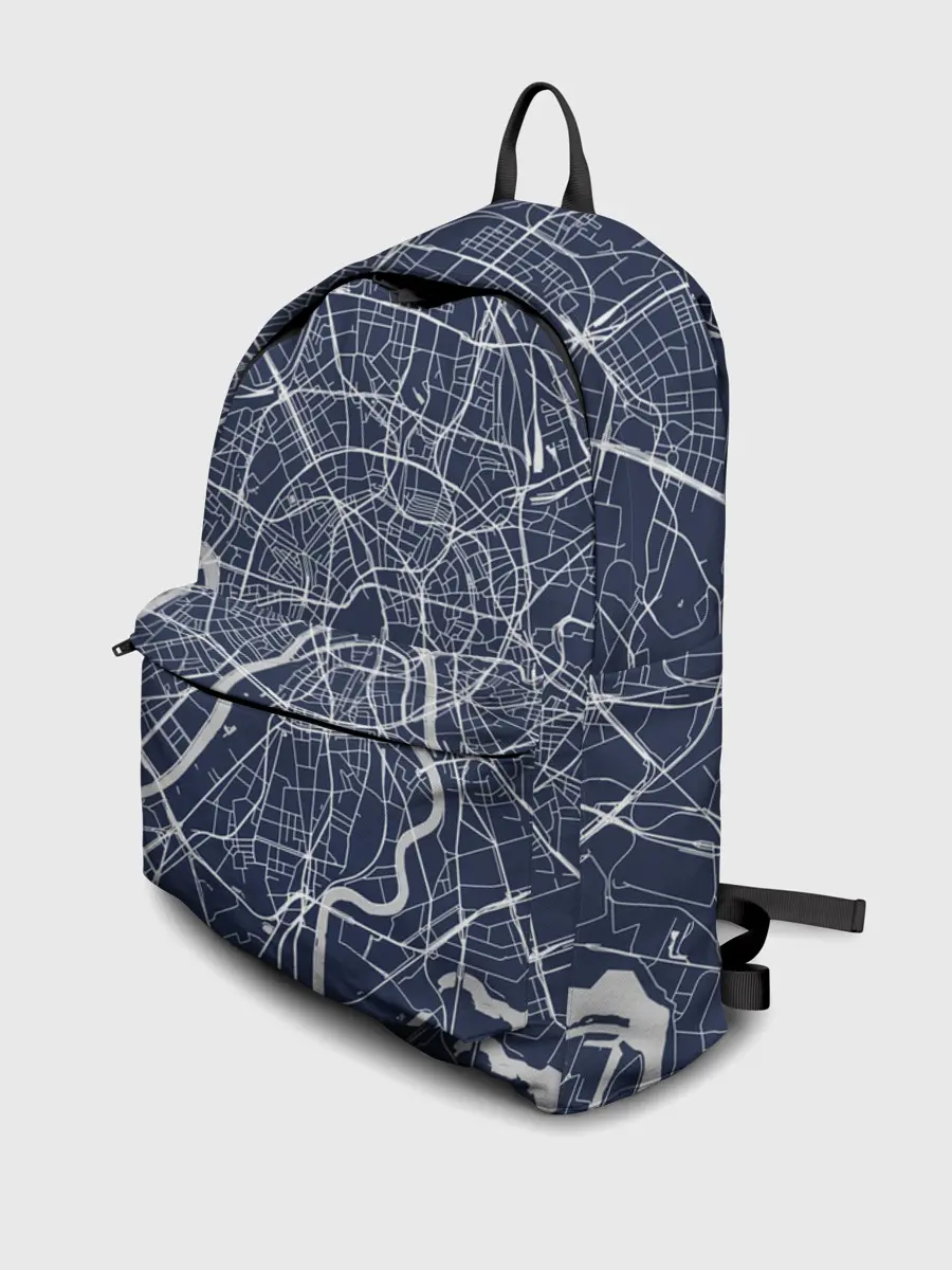 Рюкзак джинсовый / Карта Москвы
