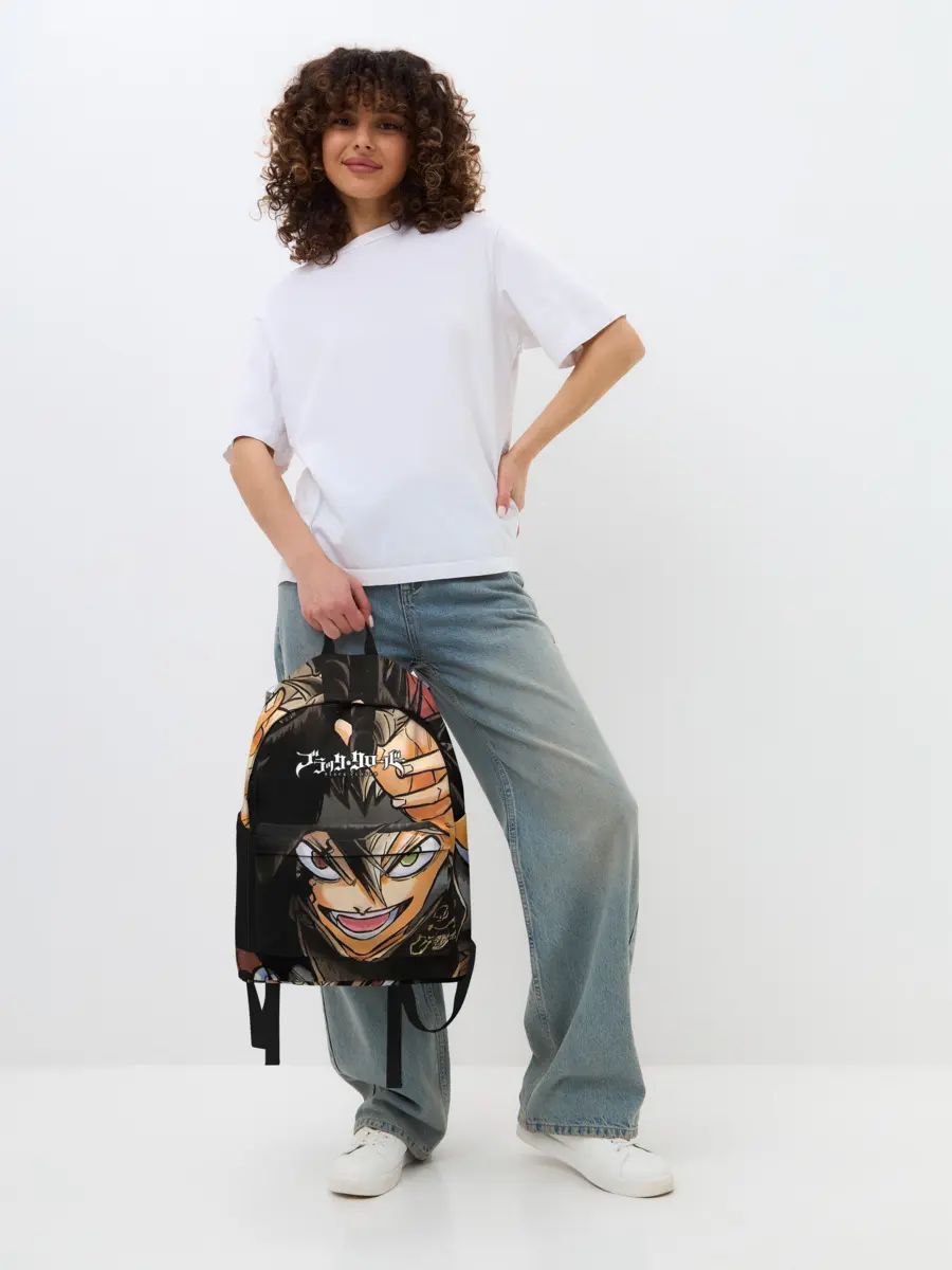 Рюкзак джинсовый / Красочный арт Асты