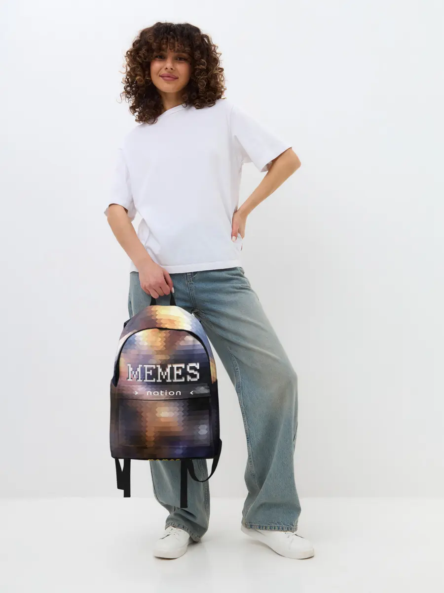 Рюкзак джинсовый / Memes Nation