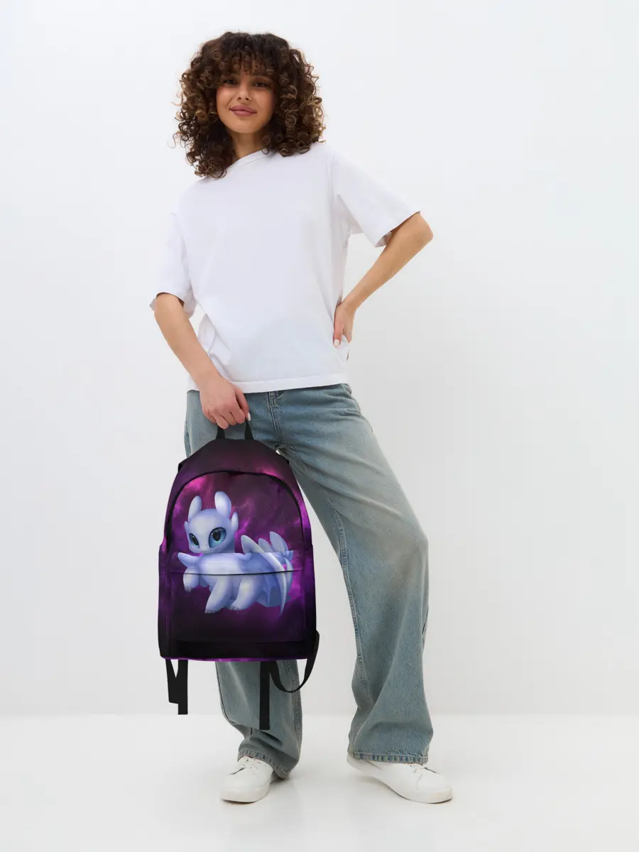 Рюкзак джинсовый / Как приручить дракона