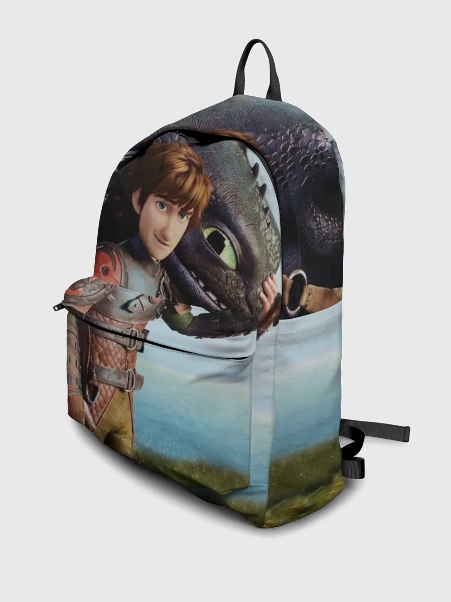 Рюкзак джинсовый / Как приручить дракона