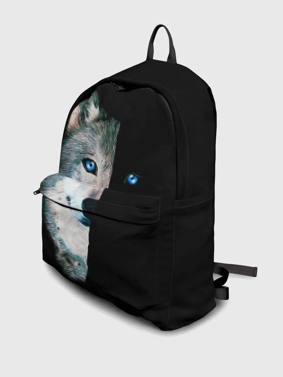 Рюкзак джинсовый / Волк