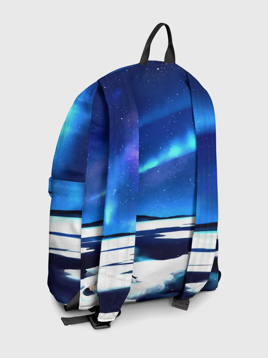 Рюкзак джинсовый / Мальчик и Хаски