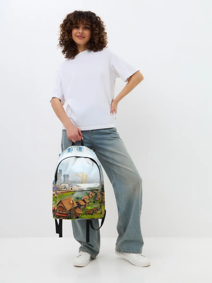 Рюкзак джинсовый / ГЕРОИ МЕЧА И МАГИИ