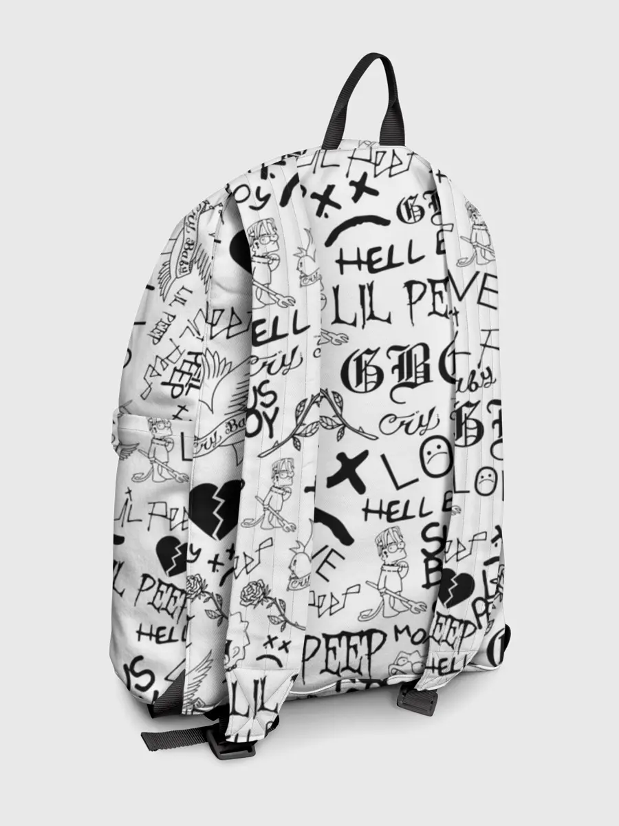 Рюкзак джинсовый / LIL PEEP | ЛИЛ ПИП LOGOBOMBING