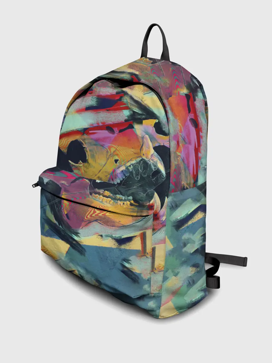 Рюкзак джинсовый / Абстрактный рисунок