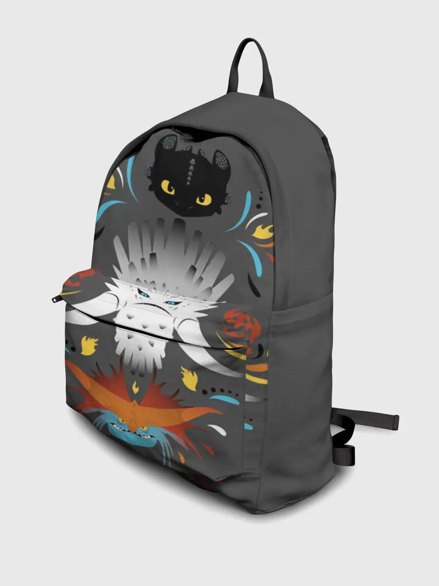 Рюкзак джинсовый / Как приручить дракона