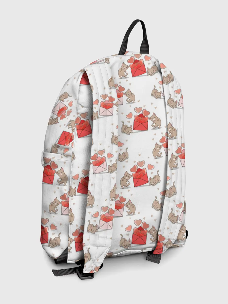 Рюкзак джинсовый / Котики