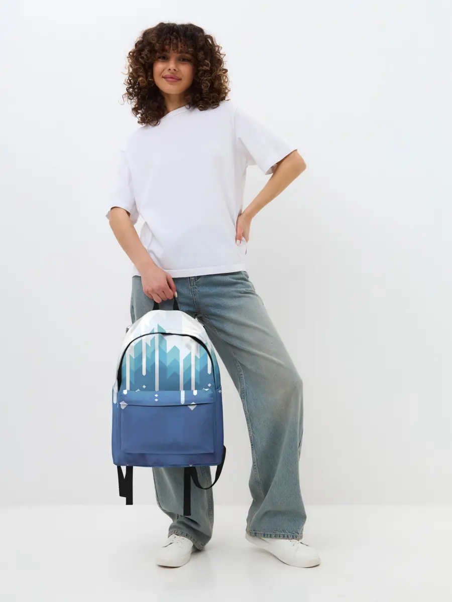 Рюкзак джинсовый / Пиксельные сливки