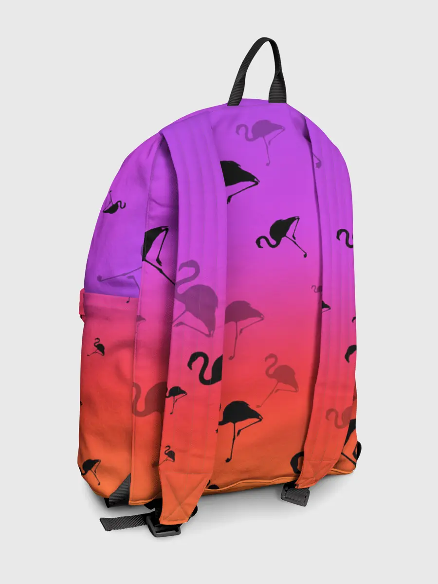 Рюкзак джинсовый / Фламинго