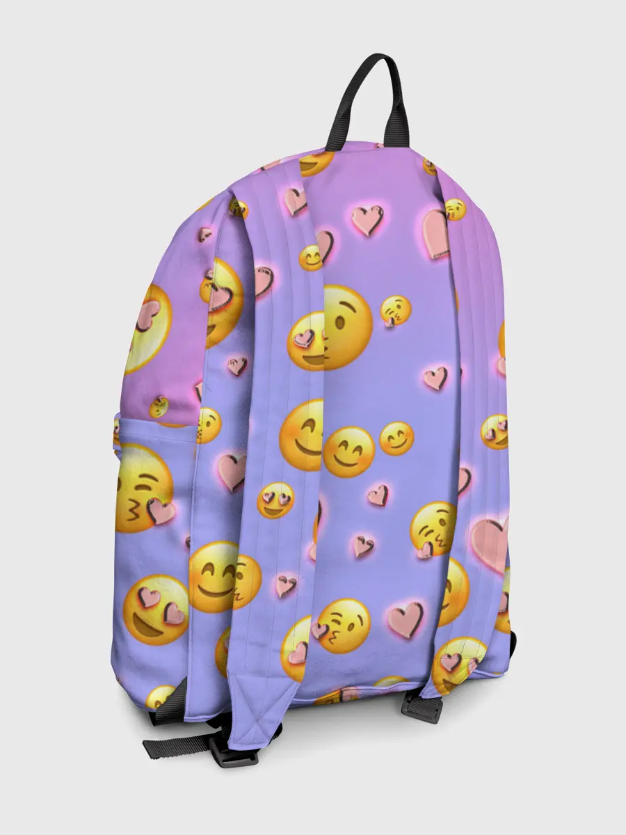 Рюкзак джинсовый / Очень много эмодзи