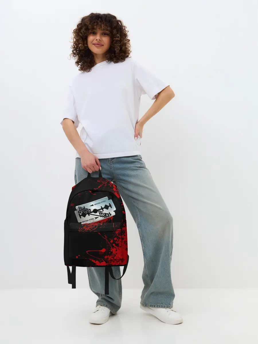 Рюкзак джинсовый / JUDAS PRIEST.