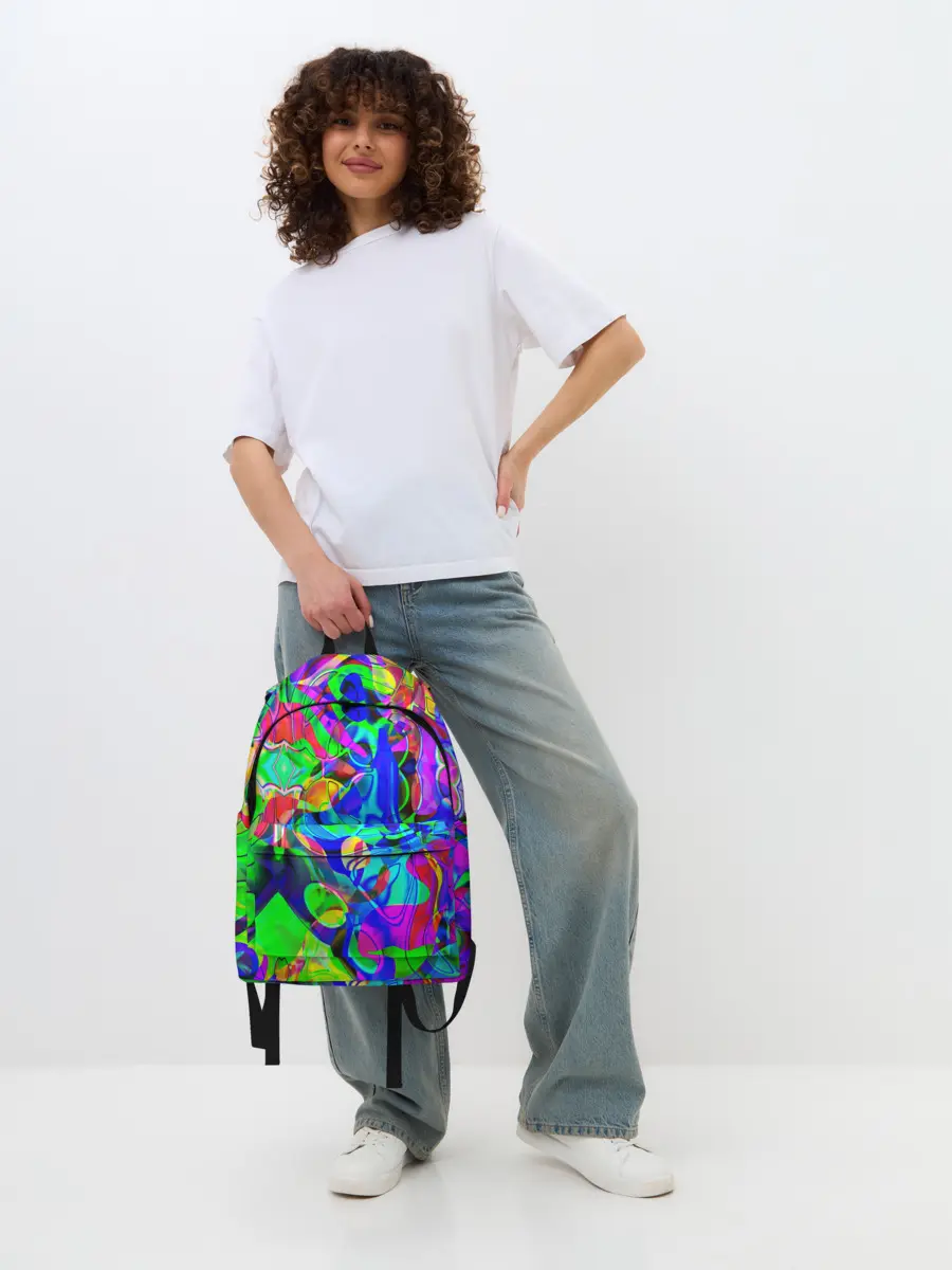 Рюкзак джинсовый / НЕОНОВЫЕ КРАСКИ