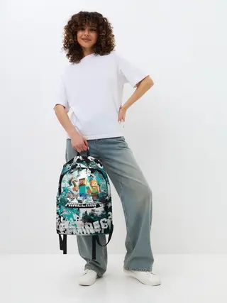 Рюкзак джинсовый / Minecraft / Майнкрафт