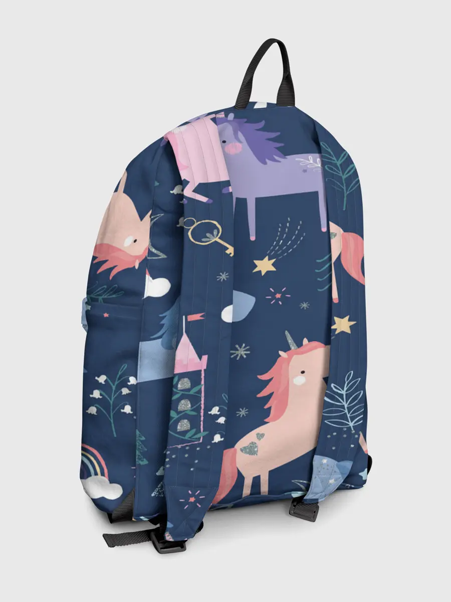 Рюкзак джинсовый / ЕДИНОРОЖКИ