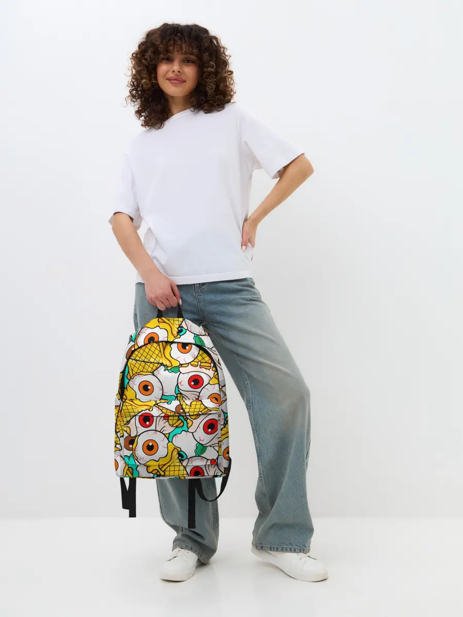 Рюкзак джинсовый / Морожки с глазами