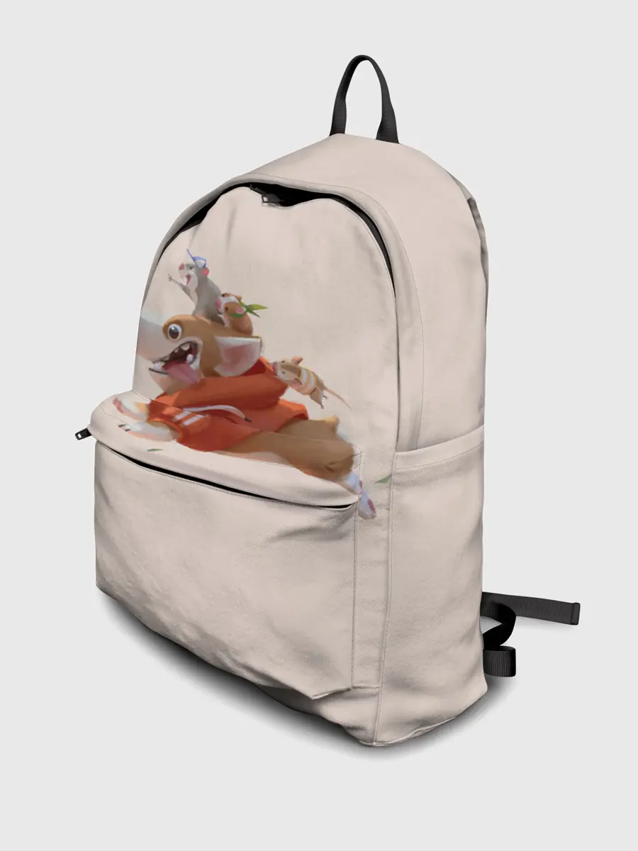 Рюкзак джинсовый / КОРГИ И МЫШАТА