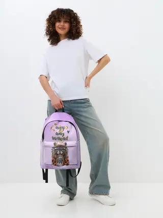 Рюкзак джинсовый / Енот