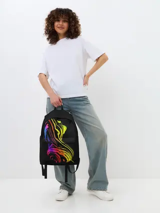 Рюкзак джинсовый / Девушка и волны 2