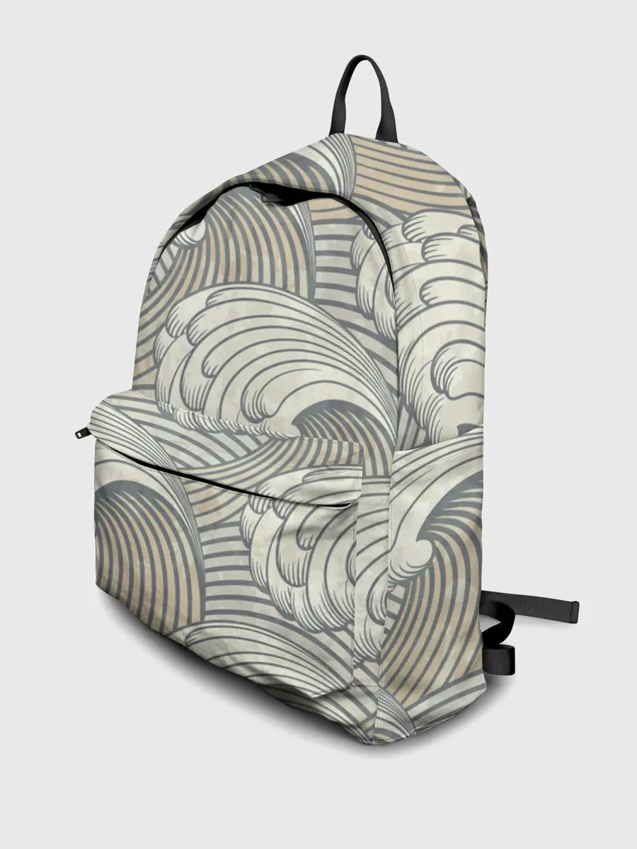 Рюкзак джинсовый / Арт волны