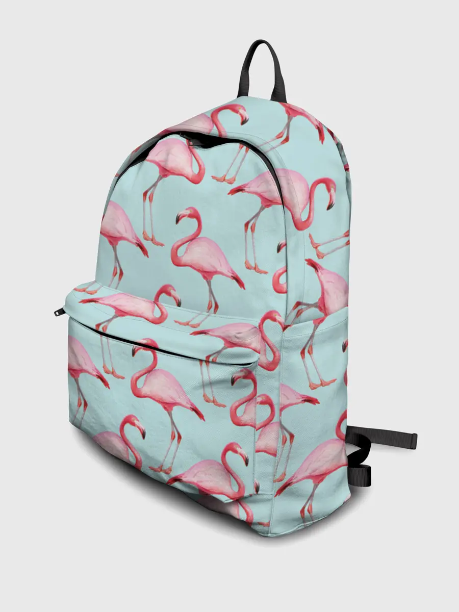Рюкзак джинсовый / Фламинго.
