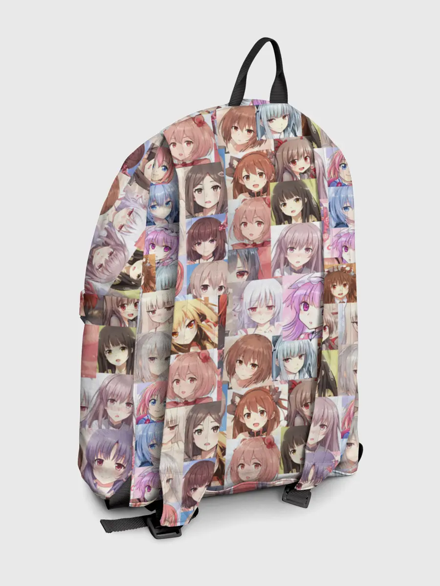 Рюкзак джинсовый / MANY FACES OF ANIME GIRLS monochrome